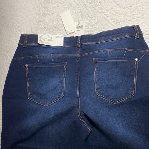 Cato mid rise skinny crop jeans dark wash size 12 - Picture 9 of 14